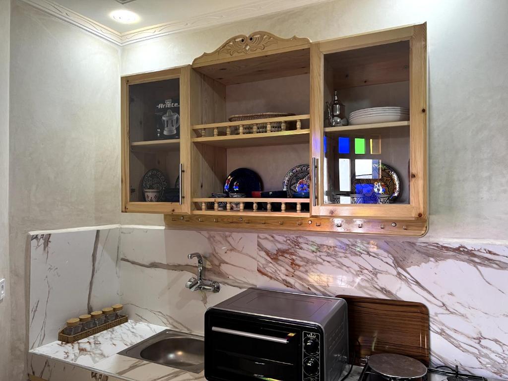 Family apartment – traditional kitchen cabinets